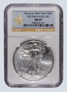 2013 American Silver Eagle MS 69