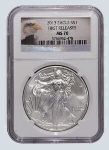 2013 American Silver Eagle MS 70