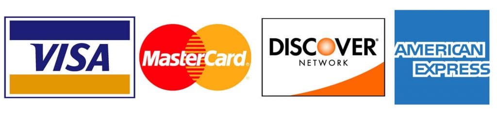 Logos of MasterCard and Discover Network side by side.